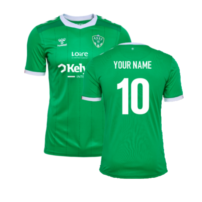 2024-2025 St Etienne Home Shirt (Your Name)-Vantage Point Soccer